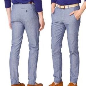 American Apparel Navy Chambray Unisex Pant